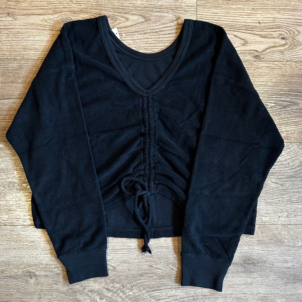 NWT Aerie Terry Cloth Scrunch Crop Top Size XS